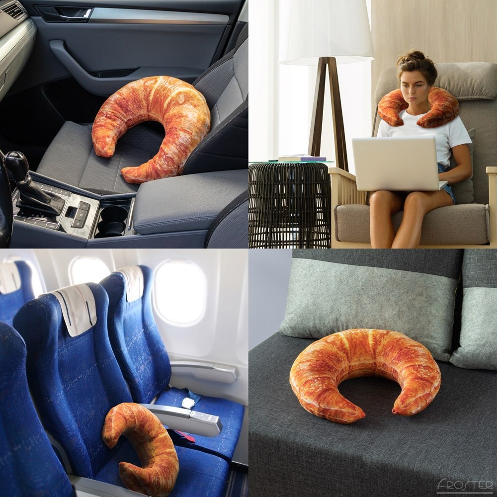 Grzejący Croissant - Poduszka Gigantyczny Rogal Grzejący Croissant - Poduszka Gigantyczny Rogal