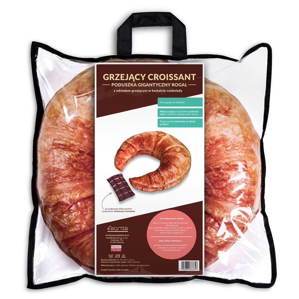 Grzejący Croissant - Poduszka Gigantyczny Rogal Grzejący Croissant - Poduszka Gigantyczny Rogal