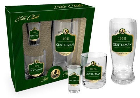 Elite Club - zestaw do alkoholu - Gentleman