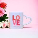 Zestaw LOVE - kubek, czekoladka i mydlane róże
