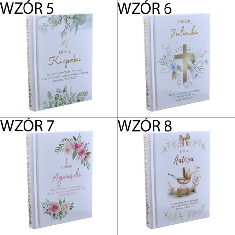 BIBLIA Z NADRUKIEM UV NA CHRZEST