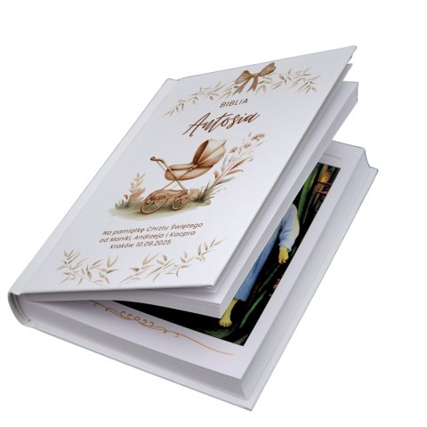 BIBLIA Z NADRUKIEM UV NA CHRZEST