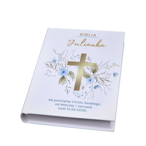 BIBLIA Z NADRUKIEM UV NA CHRZEST