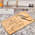 Deska do serów z grawerem - prezent dla pary
