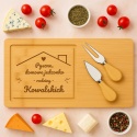 Deska do serów z grawerem – prezent dla rodziny