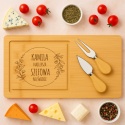 Deska do serów z personalizacją - prezent dla szefowej