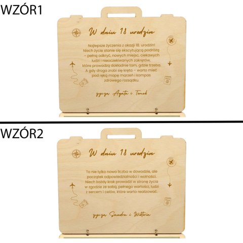 KARTKA MAPA ŚWIATA NA 18 URODZINY