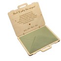 KARTKA W KSZTAŁCIE WALIZKI NA ŚLUB Z MAPĄ ŚWIATA Z KOPERTĄ W ŚRODKU 17,5X14 cm