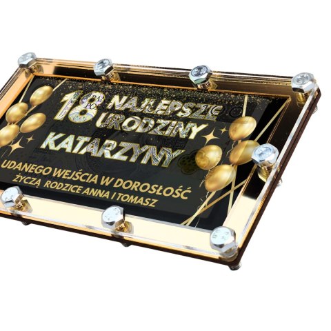 KARTKA ZE ŚRUBKAMI NA 18 URODZINY