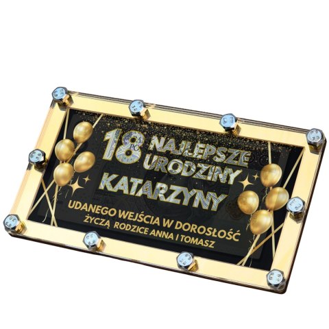 KARTKA ZE ŚRUBKAMI NA 18 URODZINY