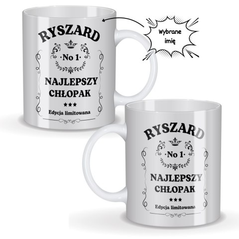 KUBEK NAJLEPSZY CHŁOPAK Z MOTYWEM WHISKY NA DZIEŃ CHŁOPAKA