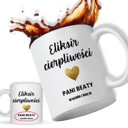 KUBEK PERSONALIZOWANY DLA NAUCZYCIELA - ELIKSIR CIERPLIWOŚCI