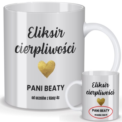 Kubek personalizowany dla nauczyciela - "Eliksir cierpliwości"