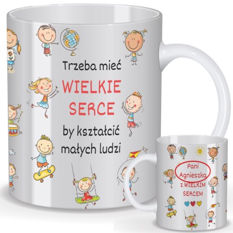 Kubek personalizowany dla nauczyciela - małe dzieci