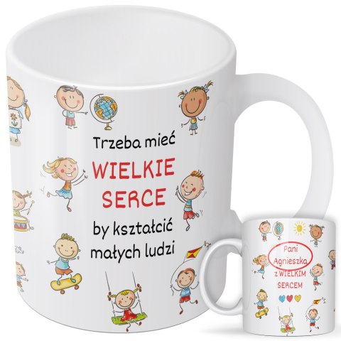 Kubek personalizowany dla nauczyciela - małe dzieci