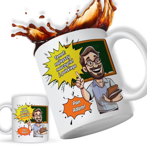 Kubek personalizowany dla nauczyciela – nauczyciel