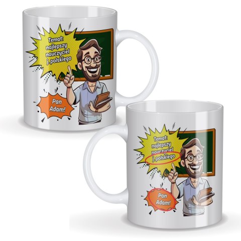 Kubek personalizowany dla nauczyciela – nauczyciel