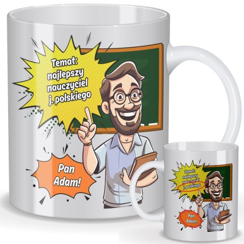 Kubek personalizowany dla nauczyciela – nauczyciel