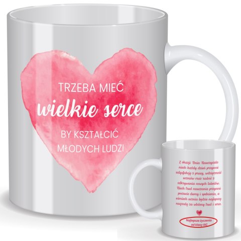 Kubek personalizowany dla nauczyciela – Wielkie Serce