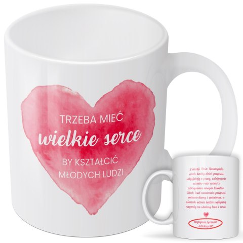 Kubek personalizowany dla nauczyciela – Wielkie Serce