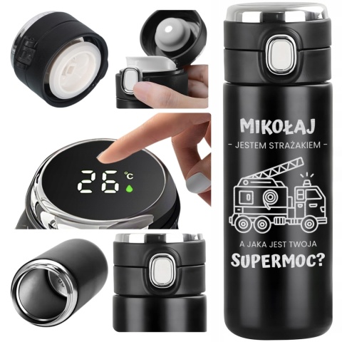 Kubek termiczny Jestem Strażakiem – prezent dla strażaka na święta