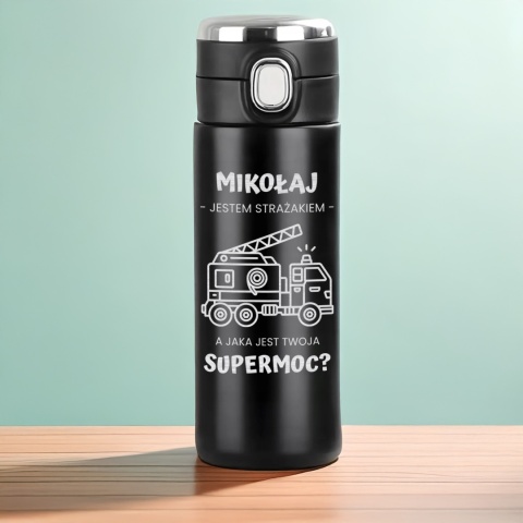 Kubek termiczny Jestem Strażakiem – prezent dla strażaka na święta