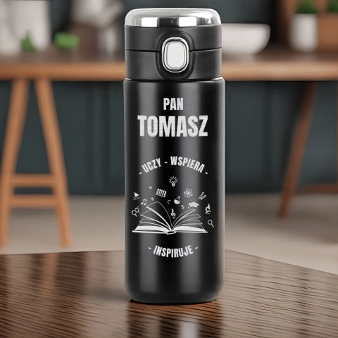 Kubek termiczny LED z grawerem – prezent dla nauczyciela wychowawcy