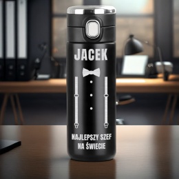 Kubek termiczny LED z grawerem – prezent dla szefa