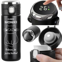 Kubek termiczny LED – prezent dla kociary na święta