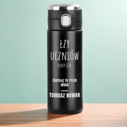 Kubek termiczny Łzy Uczniów – śmieszny prezent dla nauczyciela