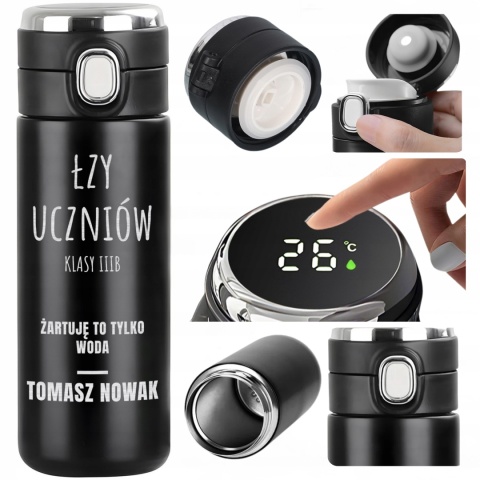 Kubek termiczny Łzy Uczniów – śmieszny prezent dla nauczyciela