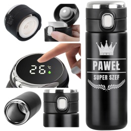 KUBEK TERMICZNY SUPER SZEF prezent dla szefa na święta