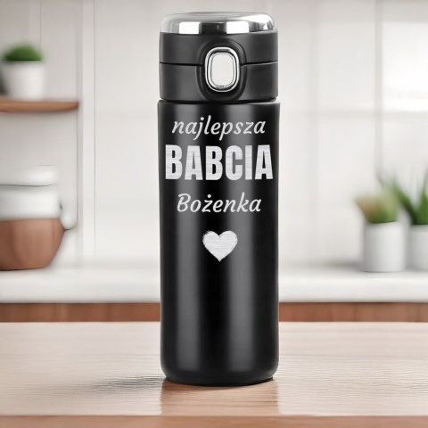 Kubek termiczny/termos LED - upominek dla babci