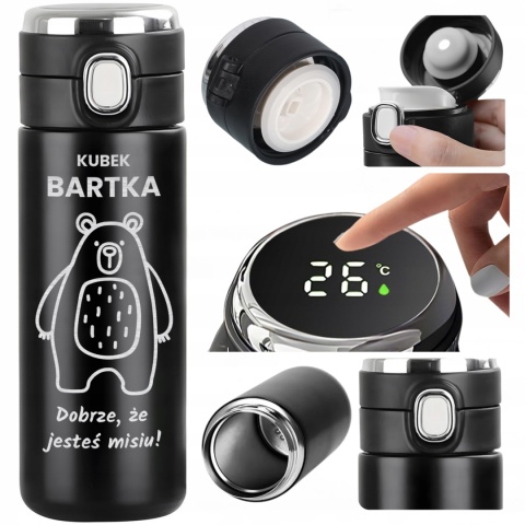Kubek termiczny termos z grawerem – prezent dla męża na święta