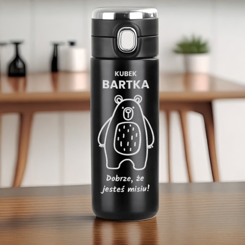 Kubek termiczny termos z grawerem – prezent dla męża na święta
