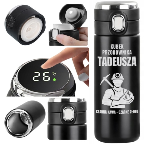 Kubek termiczny termos – prezent dla górnika na święta