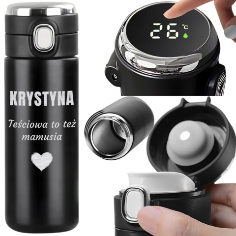 Kubek termiczny "Teściowa to też mamusia" - prezent dla teściowej