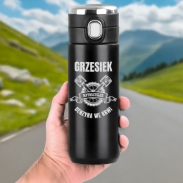 Kubek termiczny z grawerem - prezent dla motocyklisty