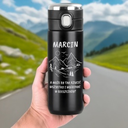 Kubek termiczny z grawerem - prezent dla podróżnika
