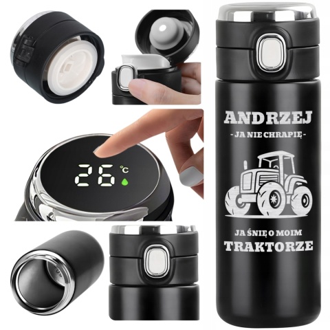 Kubek termiczny z grawerem - prezent dla rolnika
