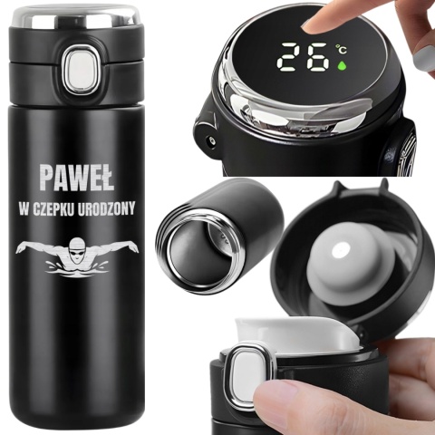 Kubek termiczny z grawerem – prezent dla sportowca pływaka