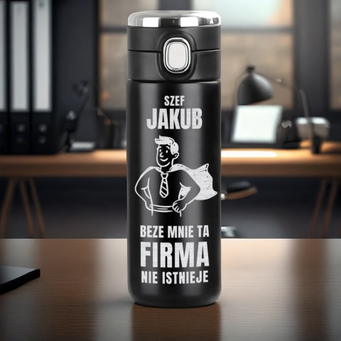Kubek termiczny z grawerem – prezent dla szefa