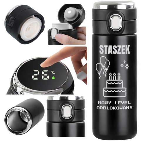 Kubek termiczny z wyświetlaczem LED – prezent dla gracza