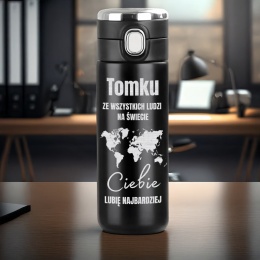 Kubek termiczny z grawerem – prezent dla męża