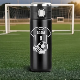 Kubek termiczny z grawerem - prezent dla małego piłkarza