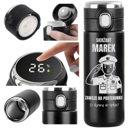 Kubek termiczny z grawerem - prezent dla policjanta z humorem