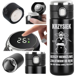 Kubek termiczny z grawerem - prezent dla złotej rączki