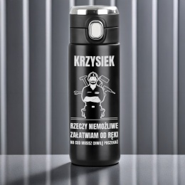 Kubek termiczny z grawerem - prezent dla złotej rączki