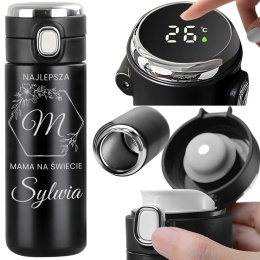 Kubek termiczny z wyświetlaczem LED - prezent świąteczny dla mamy