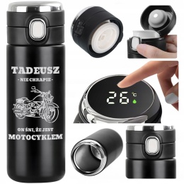 Prezent dla motocyklisty – kubek termiczny z grawerem